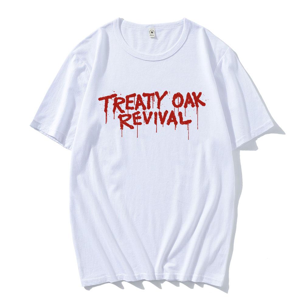 Футболка West Texas Degenerate Treaty Oak Revival Футболки Рок-группы Хлопок с коротким рукавом Мужские Футболки Унисекс Уличная одежда Хип-хоп Футболка