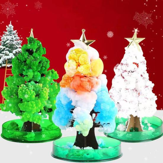 Волшебное выращивание рождественской елки DIY Crystalloid Blossom Tree Kit Простая установка Обучающий набор для выращивания Crystalloid Tree Подарок на праздник для детей