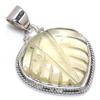 Natural Lemon Quartz Gemstone 925 Solid Sterling Silver Gift Pendant 1.50" I4W90
