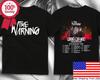 Футболка с принтом Warning Keep Me Feed Tour 2025, двусторонняя, унисекс