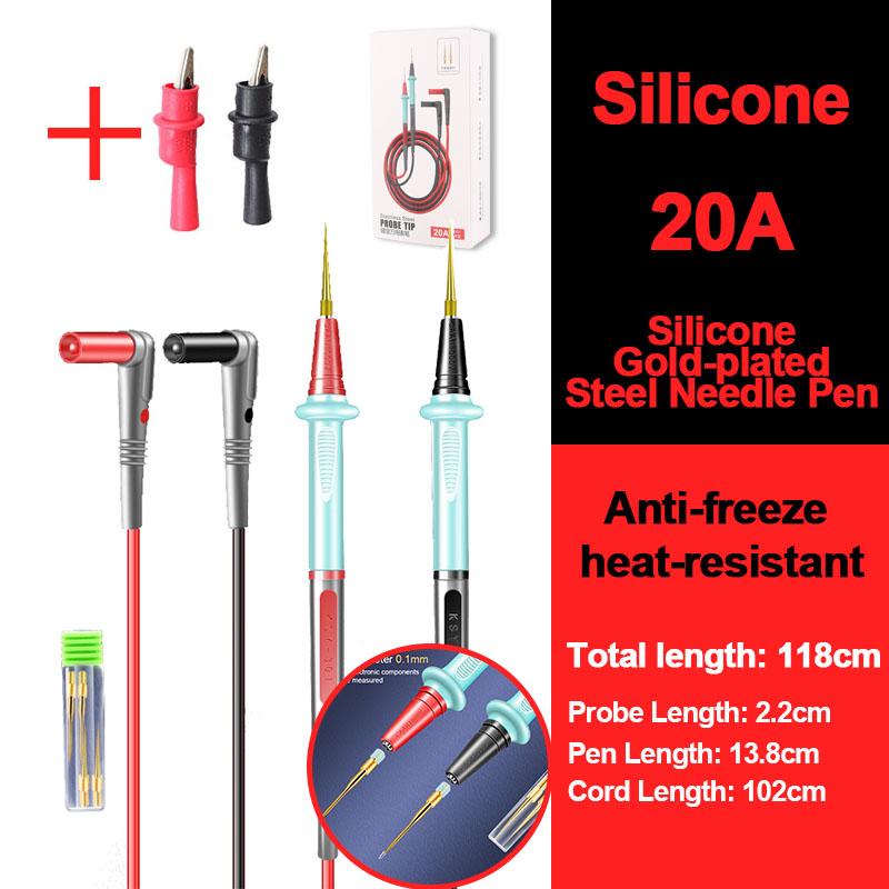 1000 В 20 А позолоченная ручка-мультиметр силиконовая антифриз термостойкая тестовая ручка съемная головка из нержавеющей стали для тестера