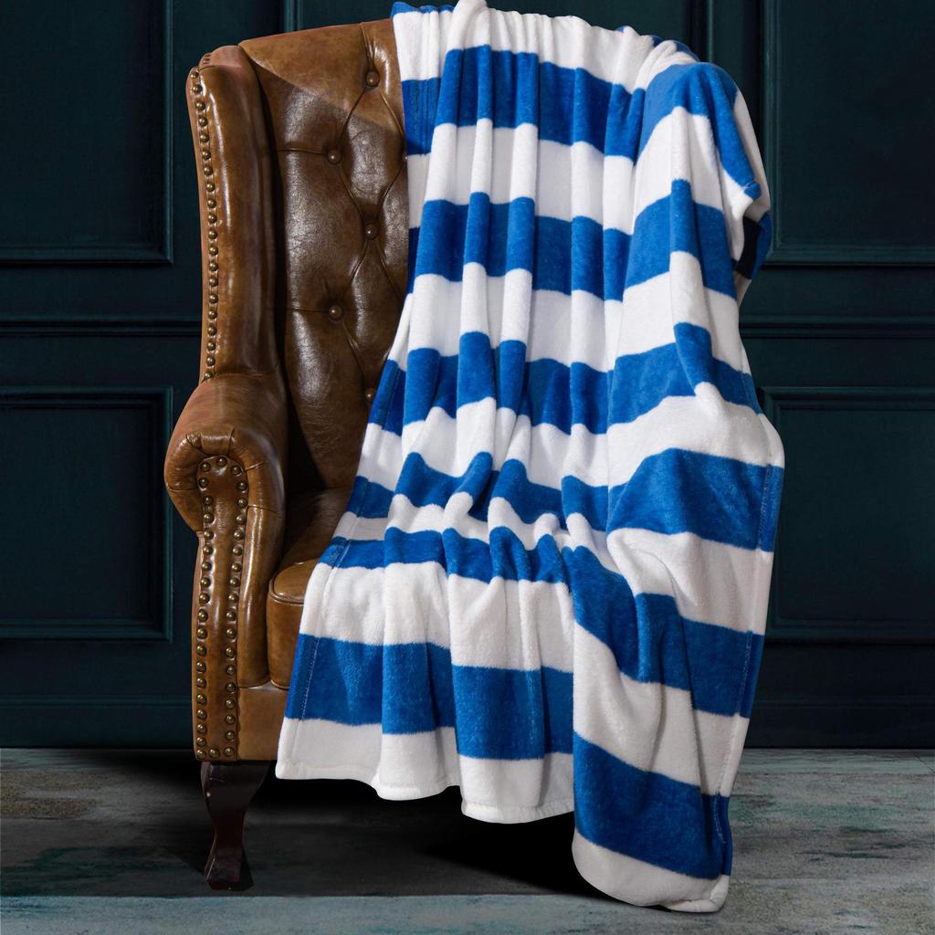 Black And White Striped Blanket Flannel Blanket Casual Nap Small Blanket Gift Blanket