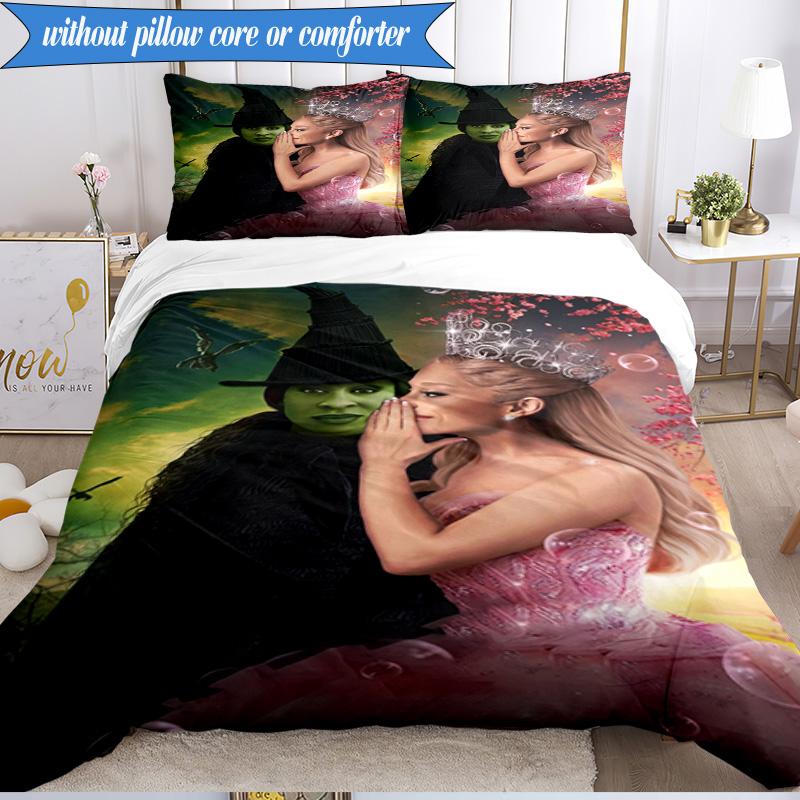 Magic witch And Friendship 3pcs K-pop music group Bedding set,Ideal for Bedroom, Dormitory,Including Duvet Cover And 2pcs Pillowcases,Fan gifts