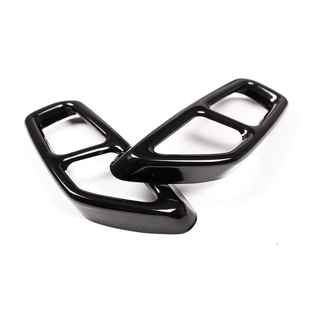 Задний двойной глушитель автомобиля, накладка на трубу, накладки из нержавеющей стали, внешние детали для Bmw 5 серии G30 G31 2017