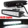 18W Car Working Light Bar 6LED Car Lights Spotlight Auto Motorcycle Truck Tractor Trailer Off-Road Headlight Car Led Light Bar