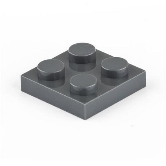 Низкопрофильные тонкие строительные блоки CrossMOC - Кубики 2x2, совместимые с базовой пластиной Lego 3022