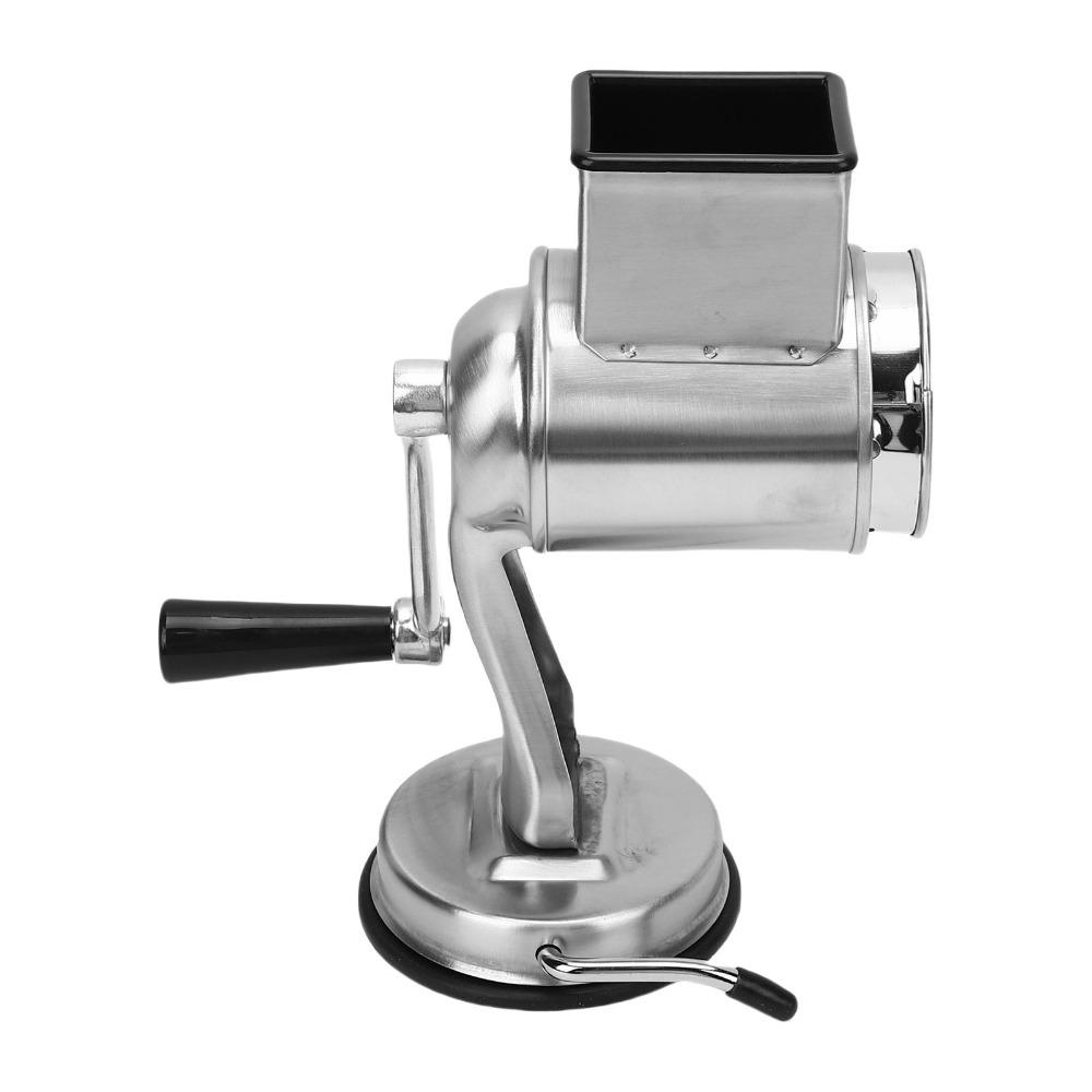 Suction Base Vegetable Slicer Stainless Steel Food Chopper Rotary Grater Potato Carrot Cutting