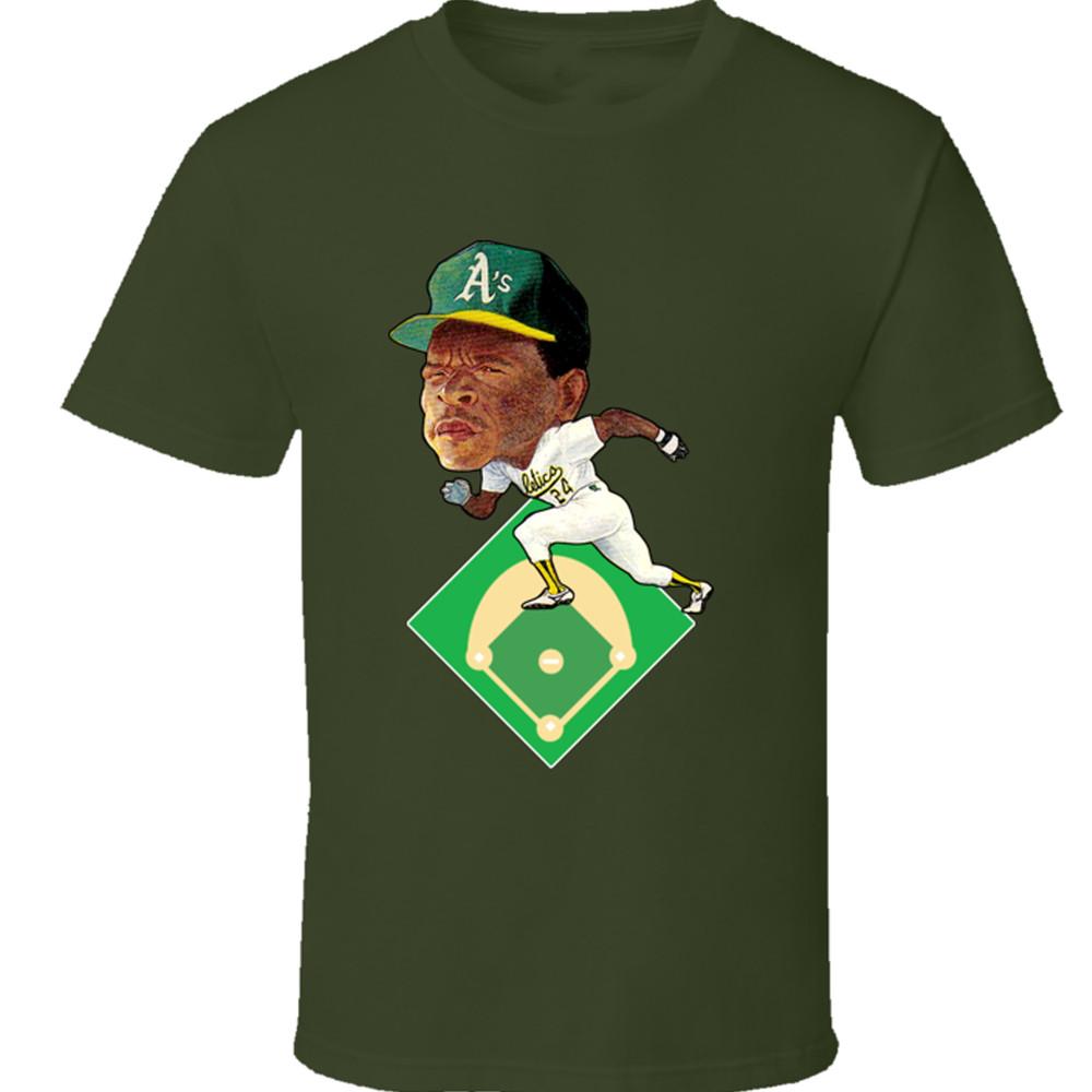 Rickey Henderson caricature T-shirt GREEN Unisex All sizes S-5Xl JJ5013 Unisex T-Shirt