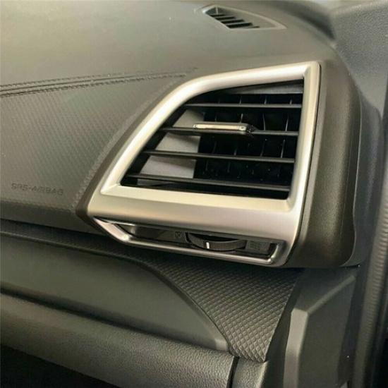 Carbon Fiber Front Side Air Outlet Vent Cover Trim For Subaru Forester 2019-2022