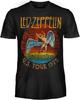 LED ZEPPELIN Футболка Футболка Взрослая США. Тур 1975 Официальный Хлопок ОРИГИНАЛ