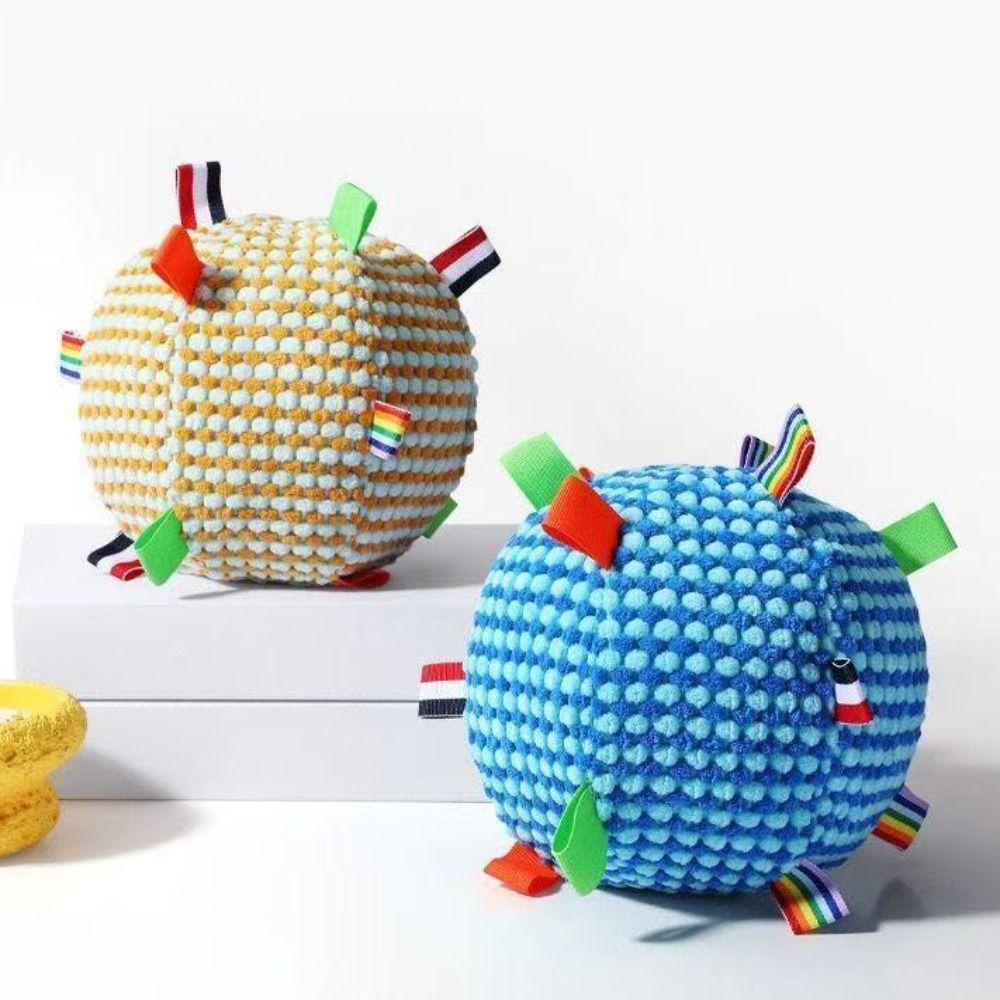 Bite-resistant Plush Dog Vocal Toy Ball Creative Pet Shake Sound Toy Grinding Teeth