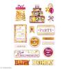 Metallic Stickers - Graine Créative - Birthday - 14 Pcs - Scrapbooking - Home Deco