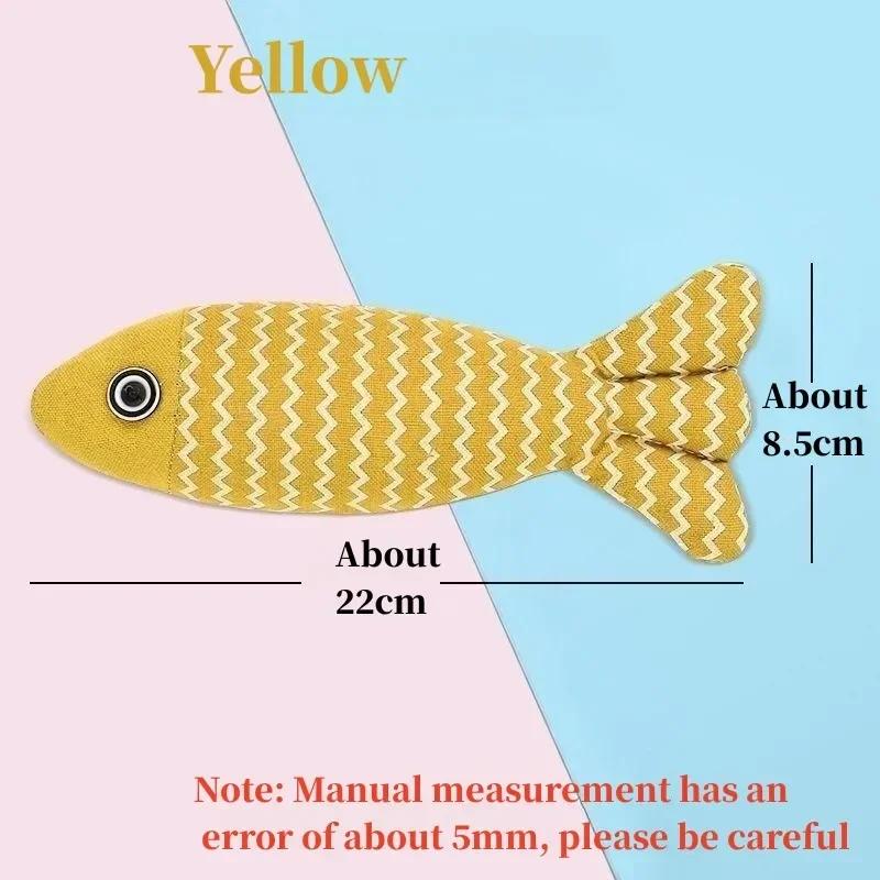 Игрушки для кошек Товары для обучения кошек льняному скрежету Игрушка для прорезывания зубов у домашних животных Мятные продукты. Палка Царапающая Рыба Устойчивая Зубы Главная