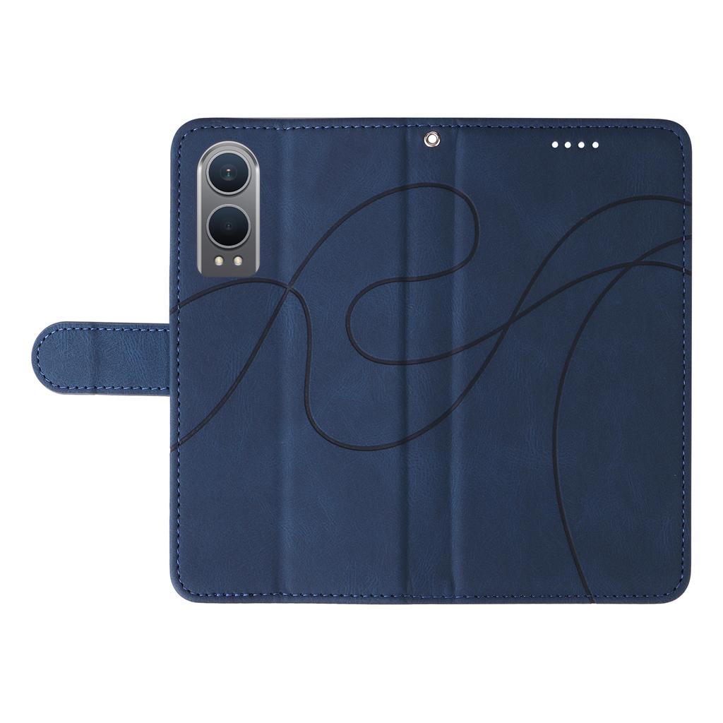 Для OnePlus Nord CE4 Lite 5G/Oppo K12x 5G (Китай) Чехол Ударопрочный Кошелек Держатель для карт Кожаный Чехол для телефона Изогнутая линия