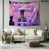 Juice Wrld Wall Tapestry Aesthetic Wall Hanging Printed Fabric Blanket Decorative Tapestries for Bedroom Living Room Home Decor