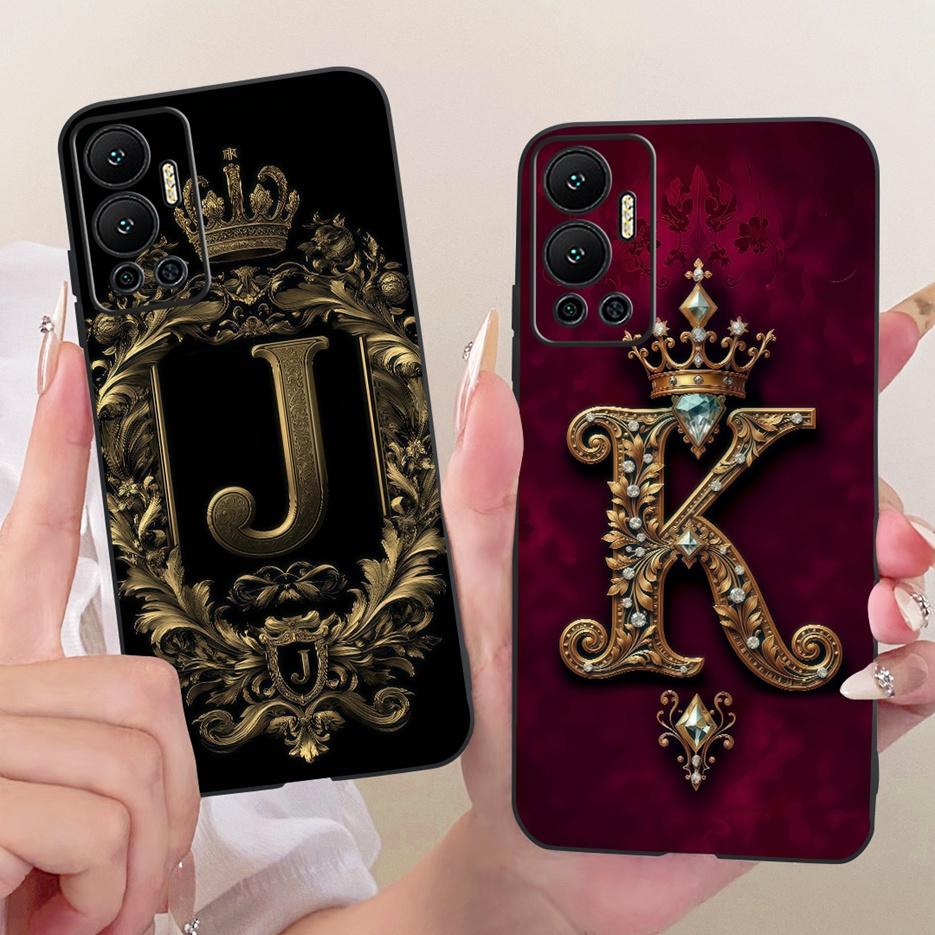 Для Infinix Hot 12 Чехол Hot 12i Милая Корона Буквы Чехол Мягкий Силиконовый Чехол для Телефона Для Infinix Hot 12 Play Hot12 Pro Fundas Coque