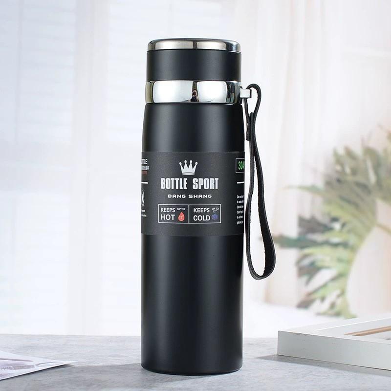 316 Stainless Steel Insulated Travel Water Bottle With Strap 800ml 1000ml Outdoor Hiking Camping Gym Car Use
