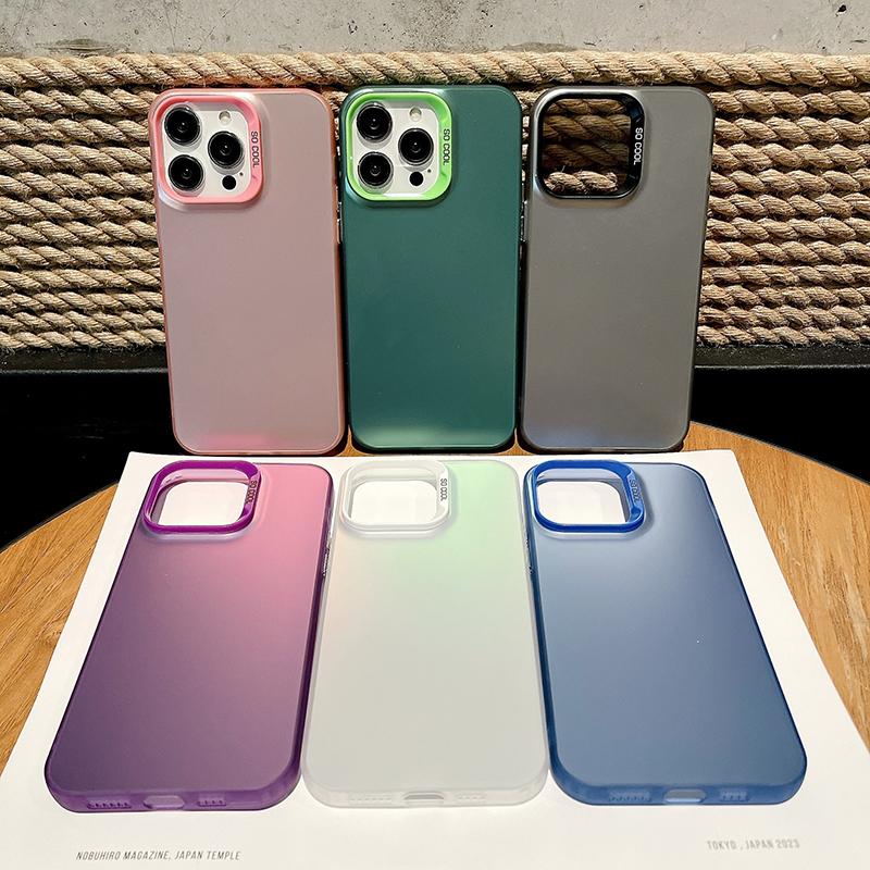 For Samsung S25 S24 S23 Plus S24 Ultra A06 A05s A13 A14 A15 Vivo Y02 Y15 Y16 Y17 Y28 Y27 Colorful Sliver Double Sided Hard Back Soft Edge Phone Case