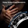 R11 Smart Ring, Fidget Spinner Anxiety Relieve Ring with Charging Case for Men, Health Sleep Monitor, 5ATM Waterproof