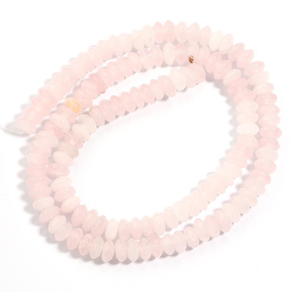 3x6mm Natural Stone Beads Agate Tiger Eye Malachite Rose Quartz Loose Flat Abacus Beads For Jewelry Making DIY Bracelet Necklace