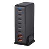 Многопортовая зарядная станция с выходной мощностью 286 Вт, 6 USB C и 2 USB-слота, настольный держатель-подставка для зарядки планшетов и телефонов