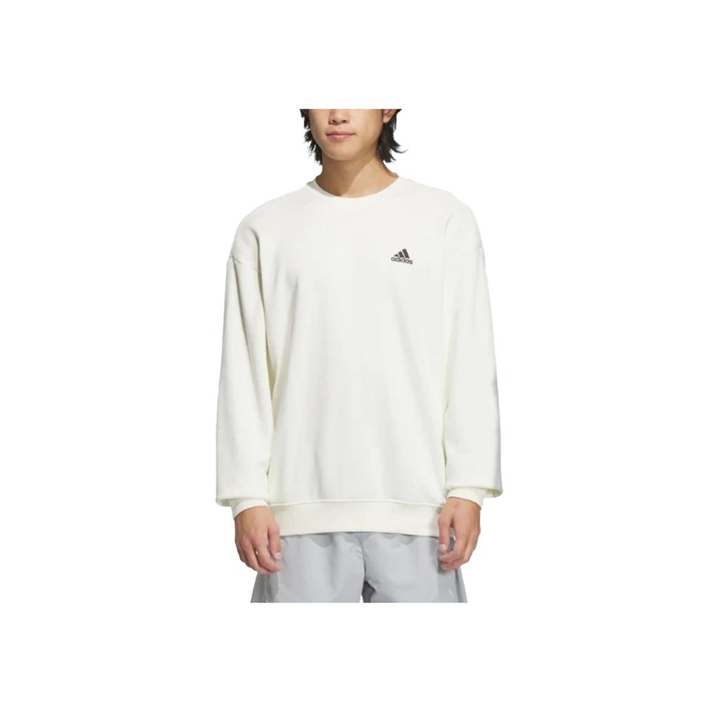 Adidas Casual Thick Round Neck Pullover Long Sleeve Sweatshirt Unisex Sweatshirt Jade-White JM9111