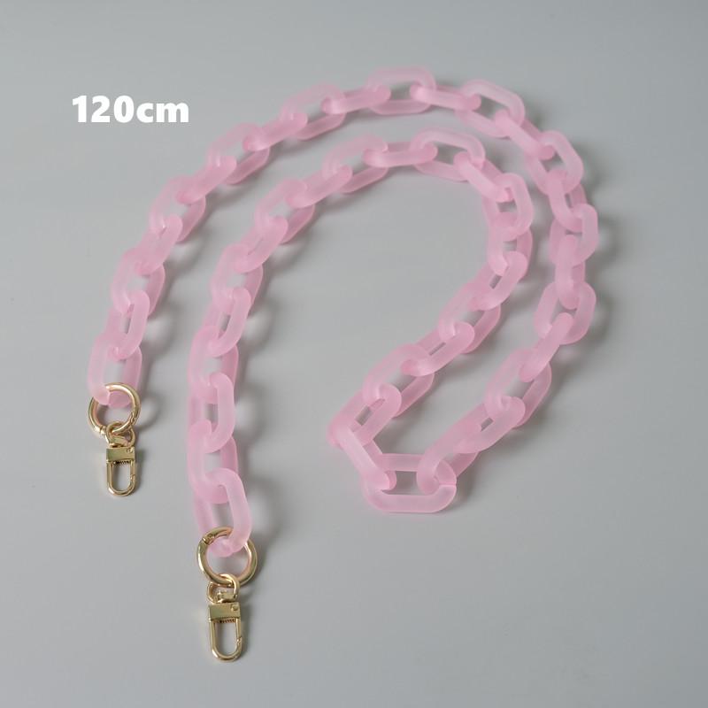 Новая модная женская сумка, аксессуар, съемные детали, сменная цепочка, милый матовый ремешок, женская акриловая цепочка на плечо с ручкой