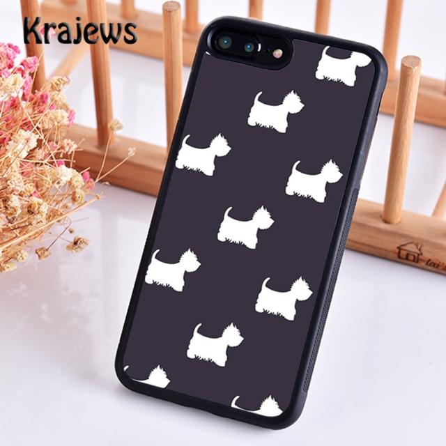 Krajews West Highland White Terrier Dog Soft Phone Case For iPhone 14 5 6s 7 8 Plus XR XS 11 12 13 Pro Max Samsung S21 S22ultra