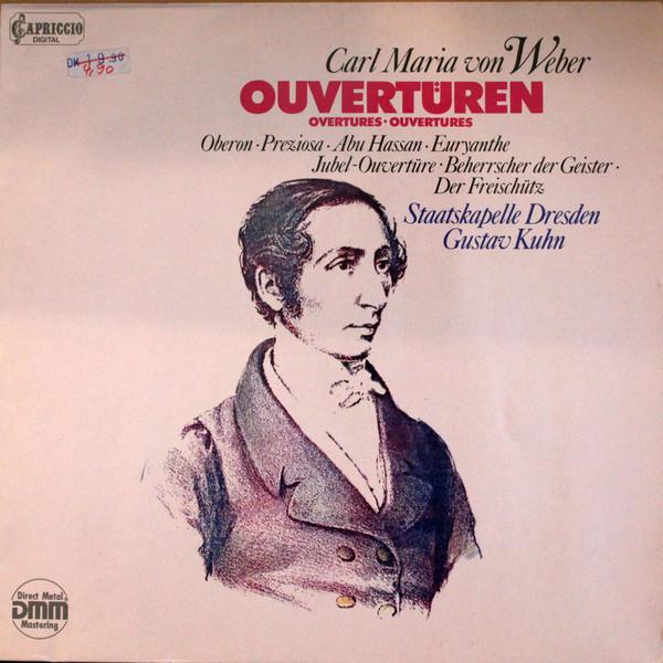 Виниловая пластинка КАРЛ МАРИЯ ФОН ВЕБЕР STAATSKAPELLE Увертюры 263293 CAPRICCIO 1985 Германия Классика Б/у