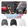 Retro Flyscreen For Scrambler 400X Speed 400 2024 2025 Motorcycle Front Cockpit Aerodynamic Wind Deflector Protector Speed400