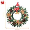Non-Toxic 1159Pcs Christmas Gingerbread Man Garland Building Blocks Bell Candy Cane Pine Cone Garland Model Bricks Holiday Deco Kids Toys