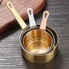 Stainless Steel Sauce Cup with Handle Reusable Metal Dipping Cups Small Condiment Server for Ketchup Appetizers Soy Sauce