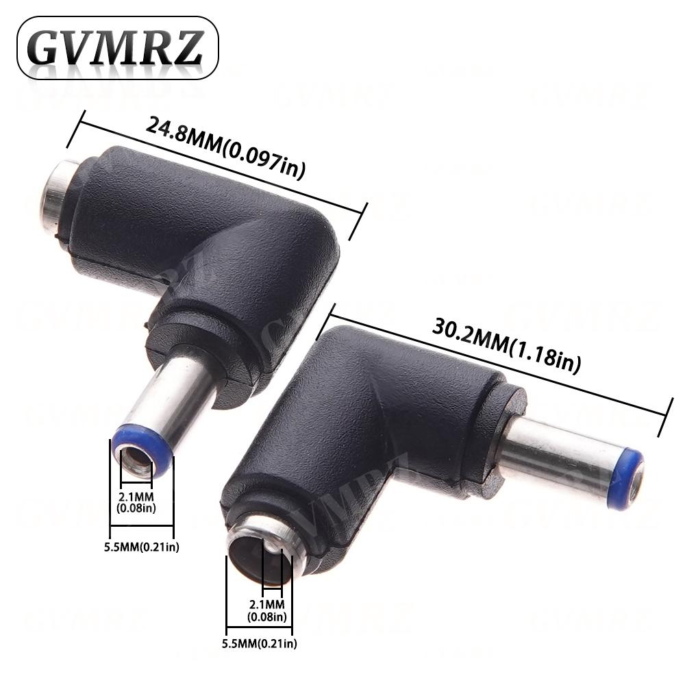 5PCS DC 5.5*2.1 Female to 5.0*3.0 5.5*2.5 4.0 / 4.8*1.7 5.5*1.7 3.5*1.35 mm Male Power Jack DC Plug Laptop Connector