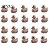 Durable Resin Figurines Mini Skeleton Duck Figurines, Halloween Tiny Figures, Spooky Creative Sculpture Miniature Bone Statue for Graveyard