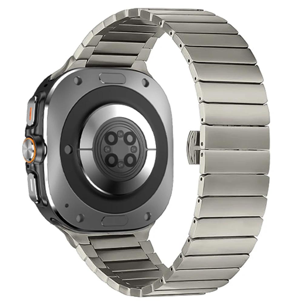 Титановый ремешок для Samsung Galaxy Watch 8 Classic 46мм 8 44мм 40мм Роскошный браслет для Galaxy Ultra 2025 2024 Ремешок для часов