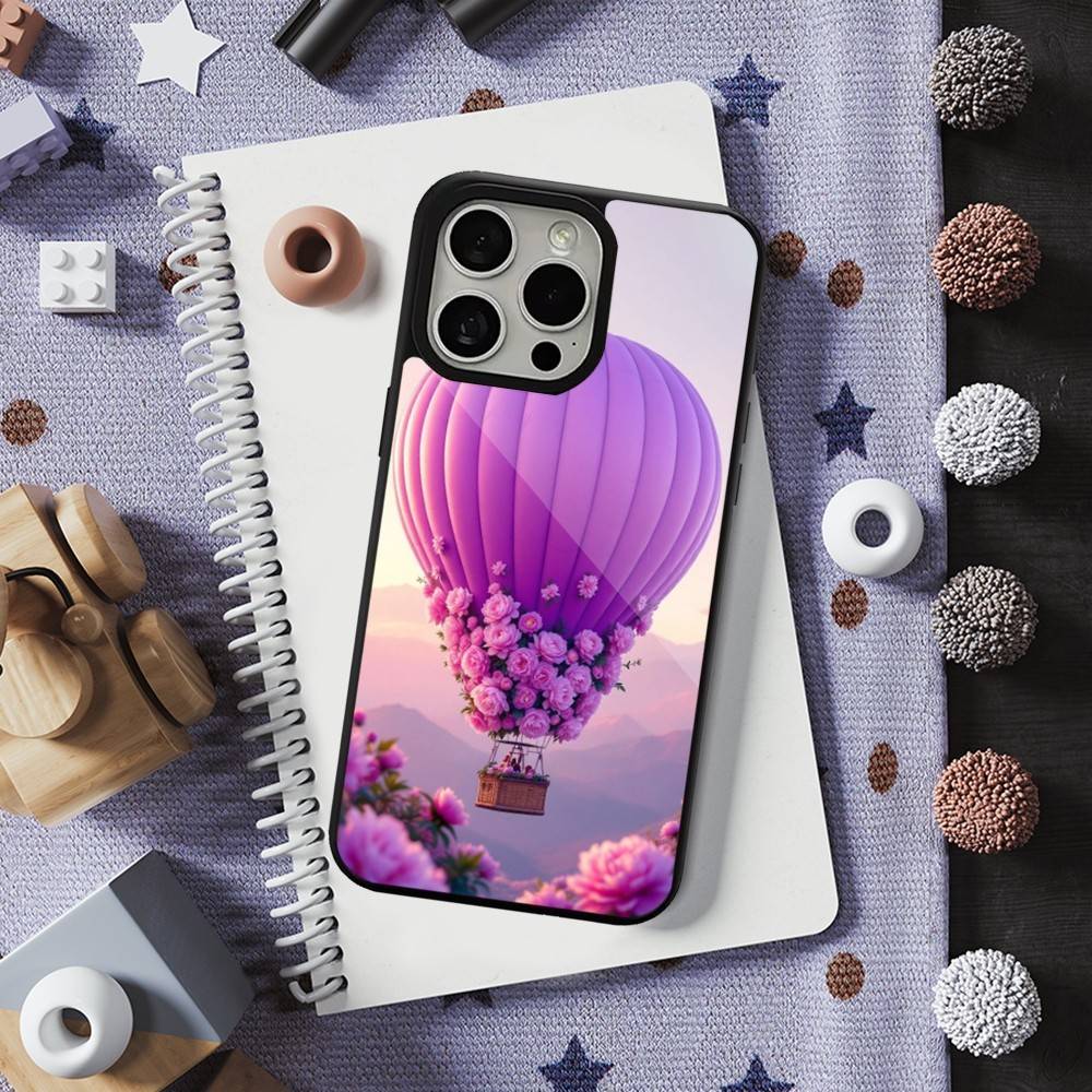 Романтичный чехол с воздушным шаром для iPhone 13, 12, 11, 16, 15, 17, 14, Pro, Max, Plus, Mini, Для Magsafe, Магнитная беспроводная зарядка