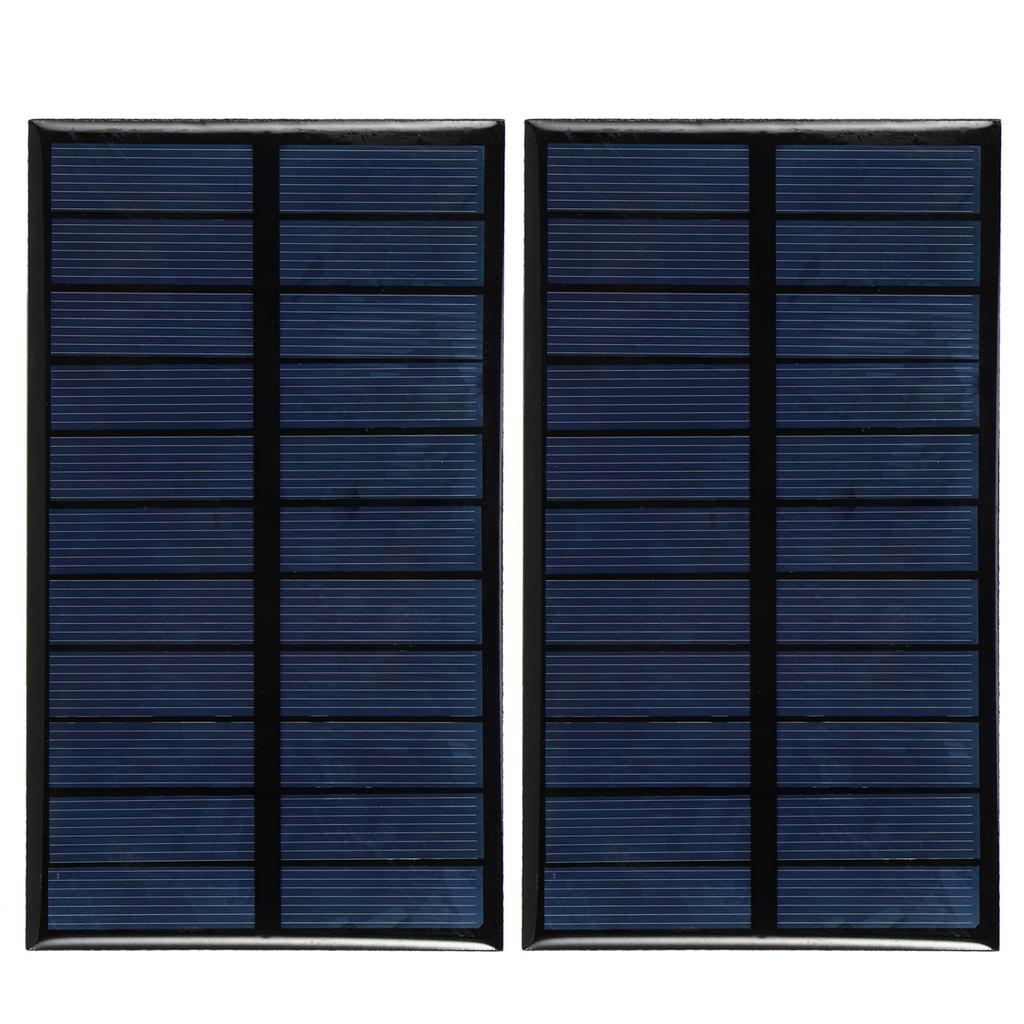 2 шт. Мини поликристаллическая солнечная панель DIY зарядное устройство для аккумулятора Панель зарядного устройства на солнечной энергии 1,6 Вт 5,5 В