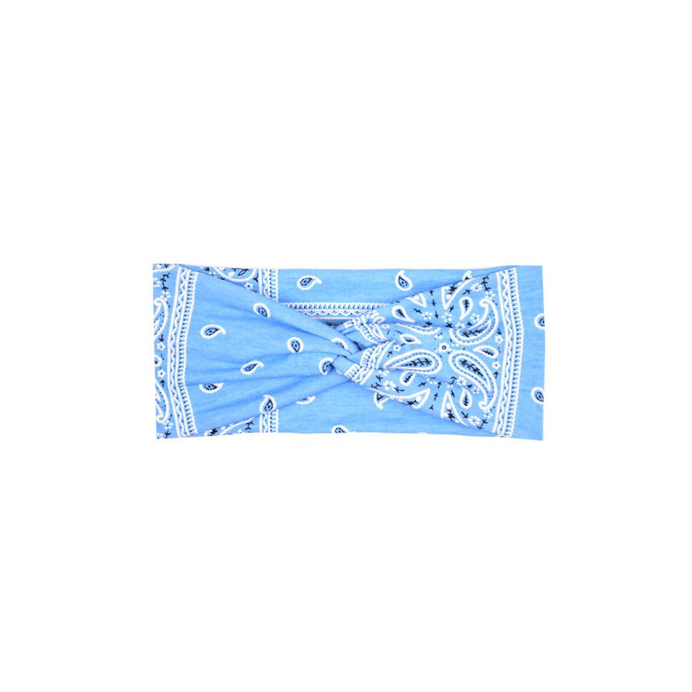 Printed Headband Sports Running Bohemian Face Wash Makeup Hair Cross Wide-brimmed Headband for Women