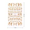 Hot Nail Decals Gold Silver DIY Nail Stickers 3D Butterfly Adhesive Holographic