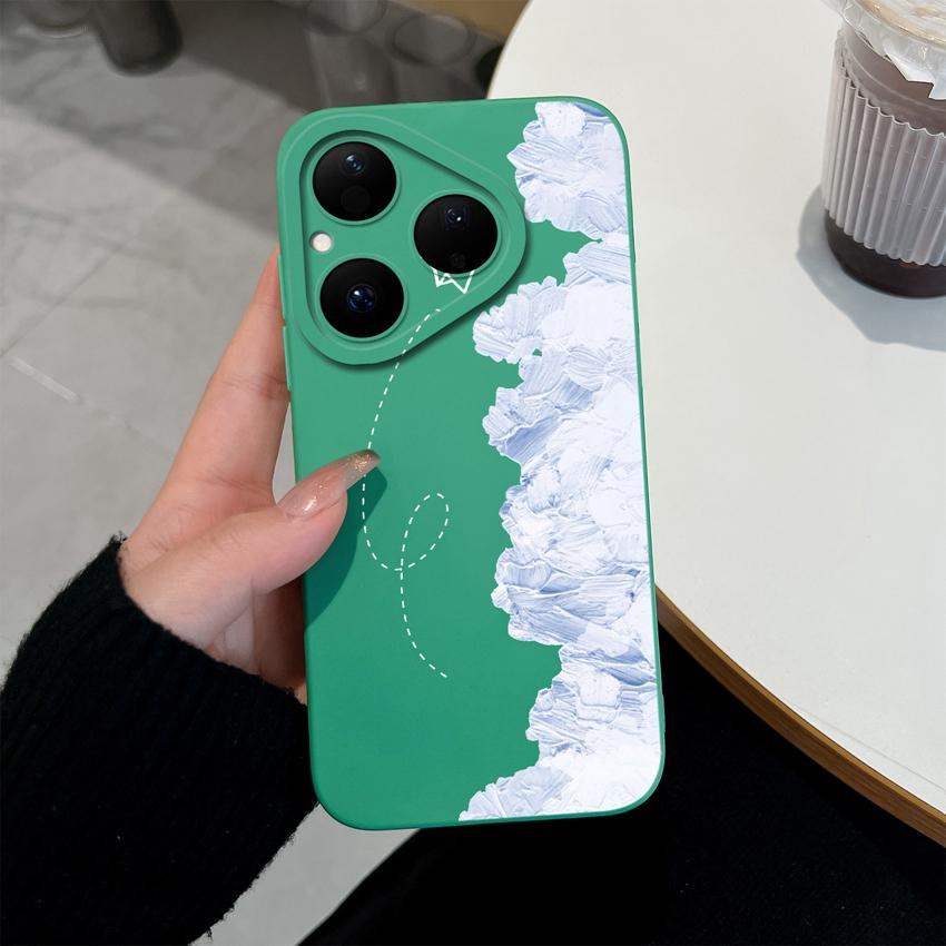 Красивый чехол для телефона с бабочками и цветами для Huawei Pura 80 Pro Plus Honor X7d X9d X20 V40, крышка из жидкого силикона, противоскользящая оболочка для Huawei Capa