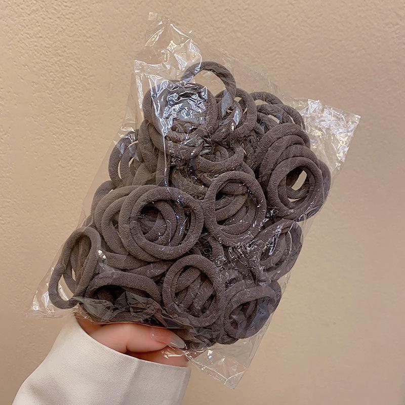 Высокоэластичные однотонные резинки для волос для женщин – прочные, стильные резинки для хвостиков