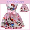 Безрукавное платье с принтом Hello Kitty и оборками для весеннего наряда