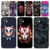 Japan Samurai Oni Mask Case For Apple iPhone 14 13 12 11 Pro Max Mini XS Max XR X 7 8 6 6S Plus Phone Shell Capa