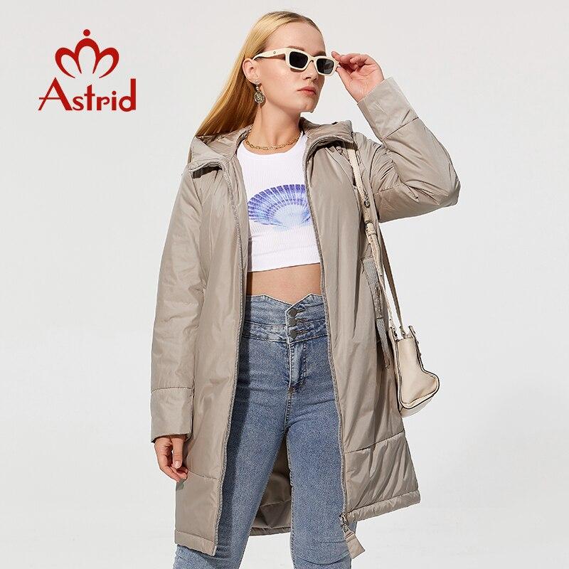 Astrid 2021 New Winter Jacket Mid-length Hooded Design Plus Size Fashion Women's Down Jacket Warm Parka Women Coat AM-9726