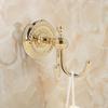Golden Robe Hook Durable Towel Hook Retro Style Coat Hook  Bathroom Bedroom Entryway
