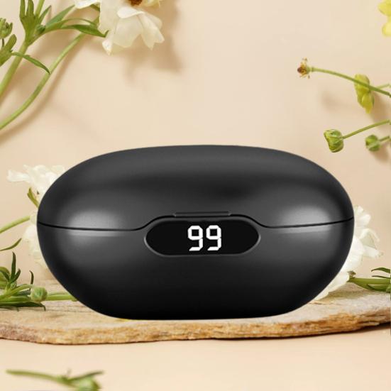 Беспроводная гарнитура с шумоподавлением, интеллектуальное сенсорное управление, мягкие силиконовые вкладыши с цифровым дисплеем, Bluetooth-совместимые наушники 5.3