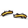 Черный Корпус Последовательный Поворотник Зеркала Заднего Вида для Toyota Prius, Reiz, WISH, Crown, Avalon.