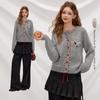 unifree Playful Dog Knit Cardigan