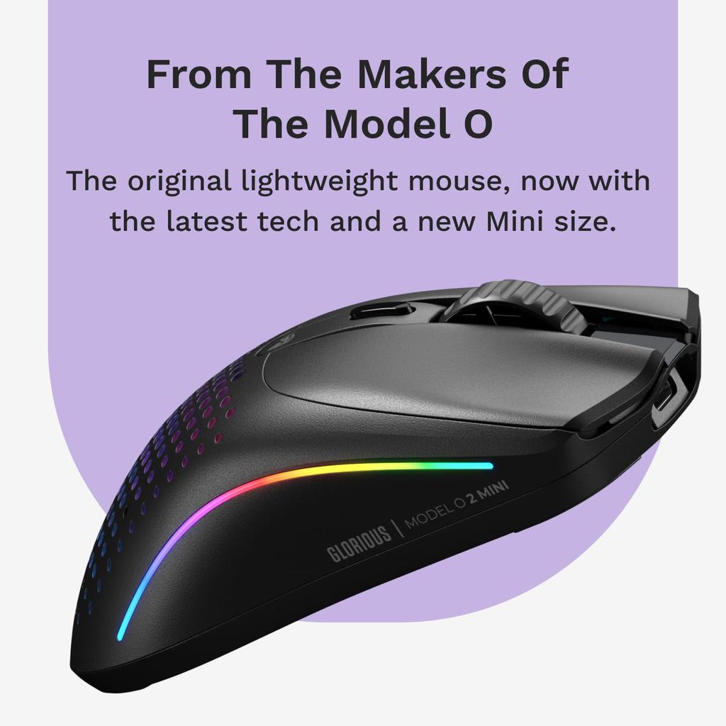 Glorious Model O 2 Mini Wireless Matte Black Gaming Mouse MS0742 Wired/Wireless GLO-MS-OMWV2-MB