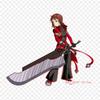 Anime Haruka Amami Ragna The Bloodedge Iron On Heat Transfer Printing Vinyl Patches Sticker for Clothes DIY Appliques Washable Patches